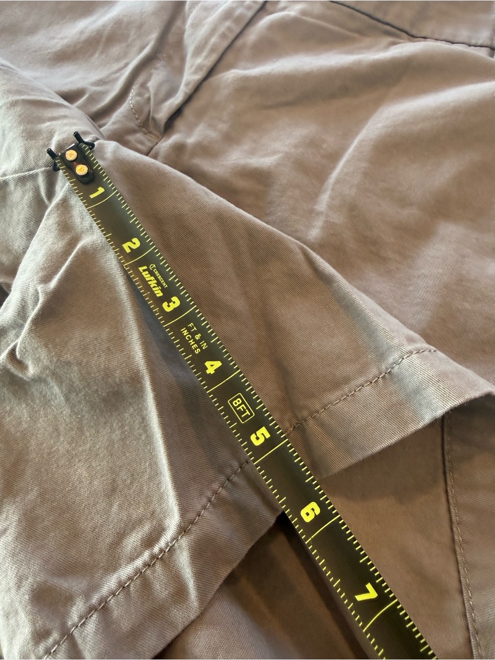 LOFT Taupe Mid-Rise Chino Shorts 10 - Picture 14 of 14